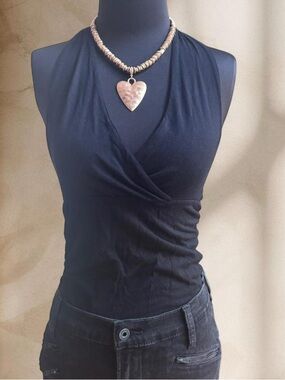 Vintage Y2K Black Women’s Halter Top